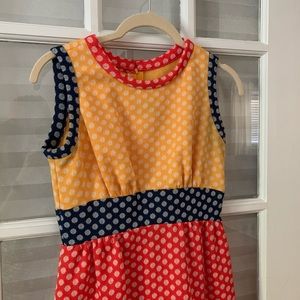 Thick, Vintage Color-Block Maxi Dress